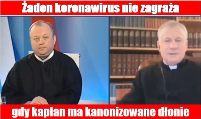 Kościoły otwarte w Wielkanoc

Na antenie telewizji Trwam ks. prof. Tadeusz Guz z zapewniał widzów, że uczestnictwo we mszy świętej wcale nie jest niebezpieczeństwem. 

Podczas spotkania sakramentalnego, czyli przyjścia na modlitwę, Bóg żadnych wirusów nie rozprzestrzenia. Bóg jest święty. - tłumaczył gość telewizji Trwam.

Internauci komentują twardy lockdown i decyzję o pozostawieniu kościołów otwartych.

Zobacz kolejne memy. Przesuwaj zdjęcia w prawo - naciśnij strzałkę lub przycisk NASTĘPNE
