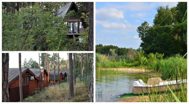 Nowa Wieś gmina Zbąszyń. Były terem ośrodka wypoczynkowego "Relax". Domki letniskowe nad jeziorem