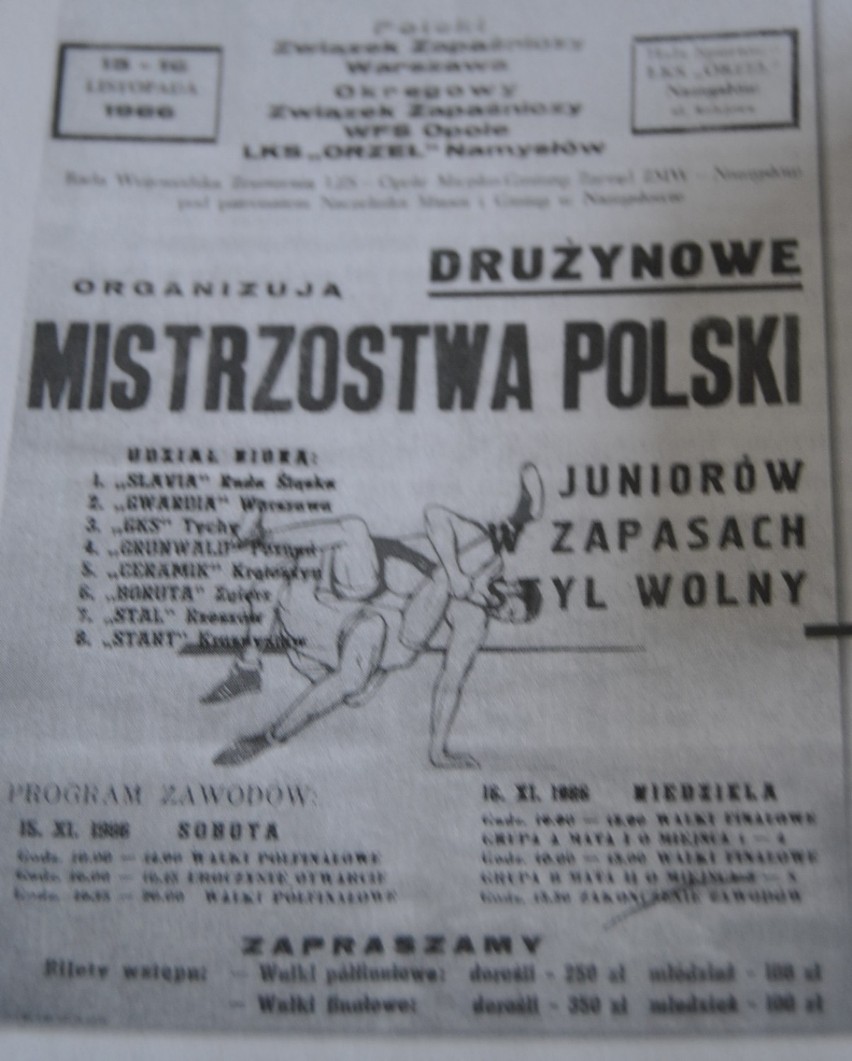 Plakat przygotowany przez organizatorów Mistrzostw Polski...