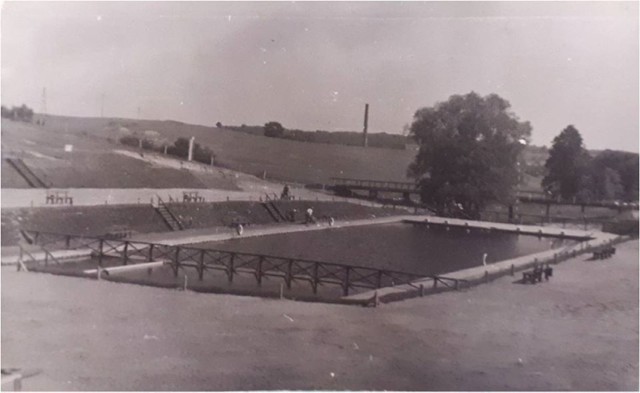 Unikatowe zdjęcie krośnieńskiego basenu pochodzące z 1959 r.