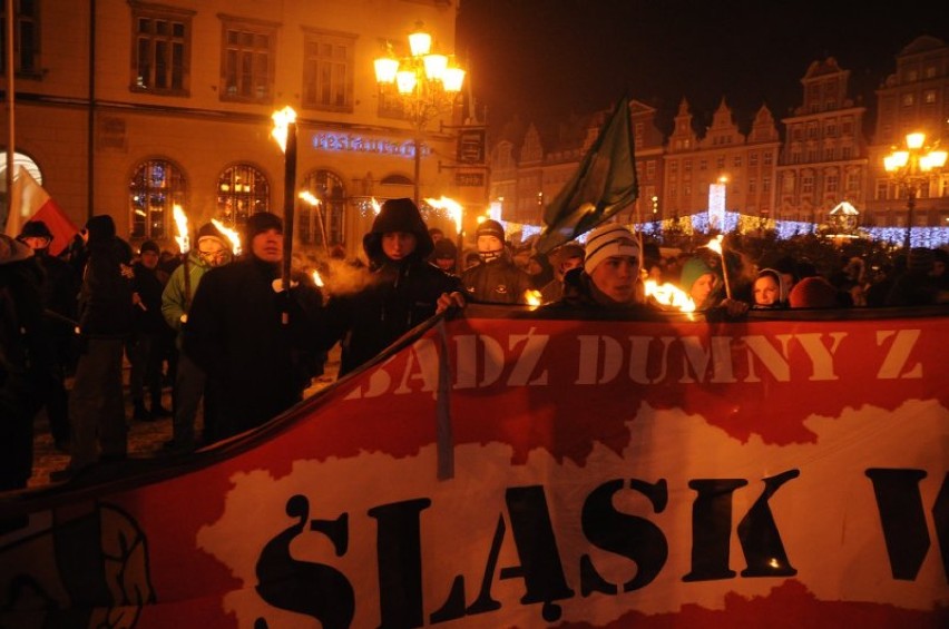 Manifestacja w 31. rocznicę ogłoszenia stanu wojennego, 13.12.12 Wrocław