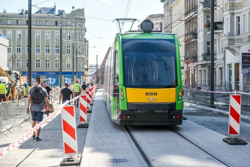 Wielu poznaniaków zaskoczył widok tramwajów kursujących...