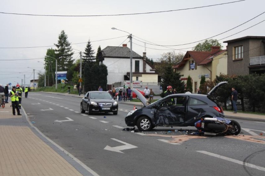 Wypadek motocyklisty w Rybniku. Zginął 27-latek