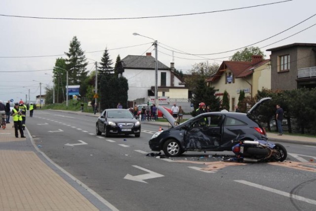 Wypadek motocyklisty w Rybniku. Zginął 27-latek
