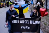 Nowy Tomyśl: wiec solidarnościowy z Ukrainą. "NIE dla wojny z Ukrainą"!