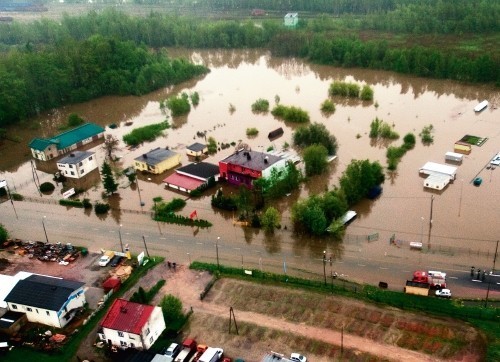 Woda zalała 114 gmin w woj. śląskim. Tak wyglądało wczoraj Jastrzębie Zdrój