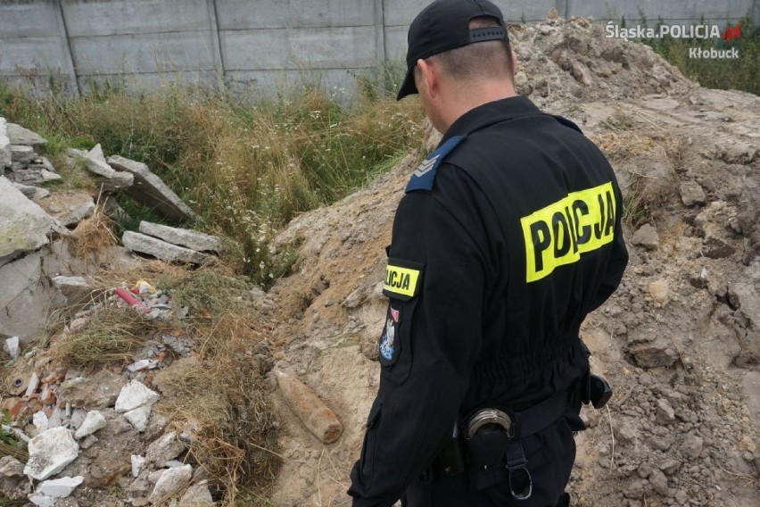 Pocisk w Albertowie znaleziony podczas prac na działce