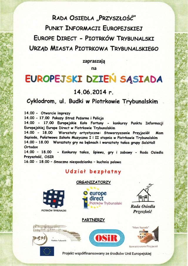 Europejski Dzień Sąsiada w Piotrkowie na cyklodromie