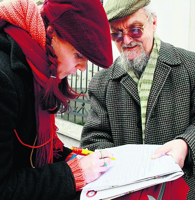 W Lublinie podpisy poparcia zbierał Władysław Stefan Grzyb