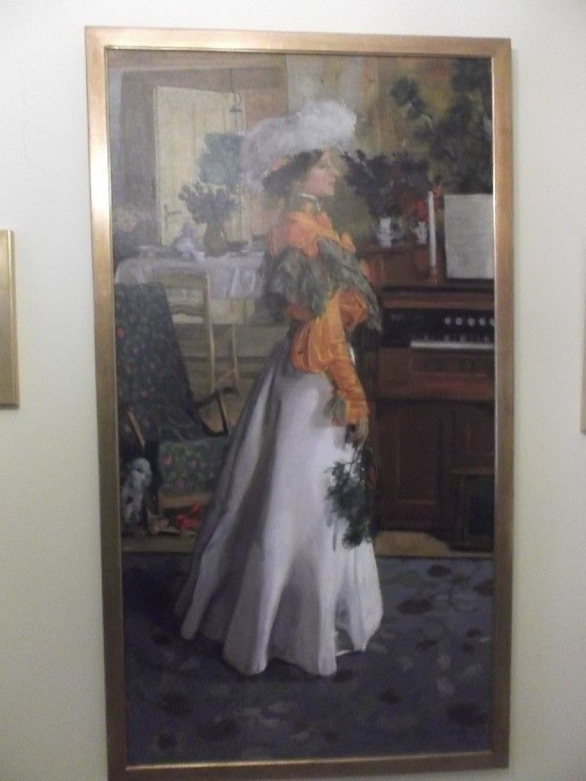 Obraz Józefa Mehoffera "Jadwiga Mehofferowa 1904" Galeria...