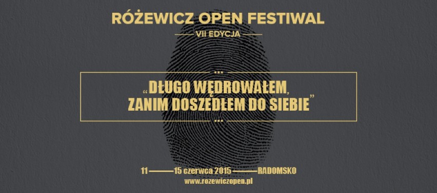 Różewicz Open Festiwal 2015: Festiwal tuż, tuż...