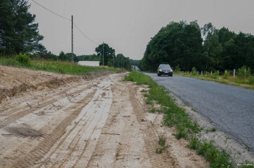 Przebieg prac na budowie ścieżki rowerowej ze Storkowa do Ginawy