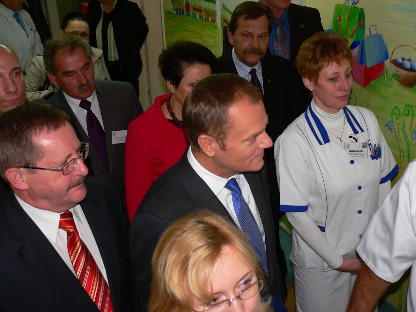 Pleszew - Premier był w szpitalu