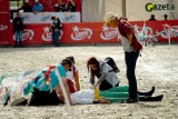 Wypadek kaskadera podczas pokazu na  zawodach konnych w Strzegomiu - Morawie