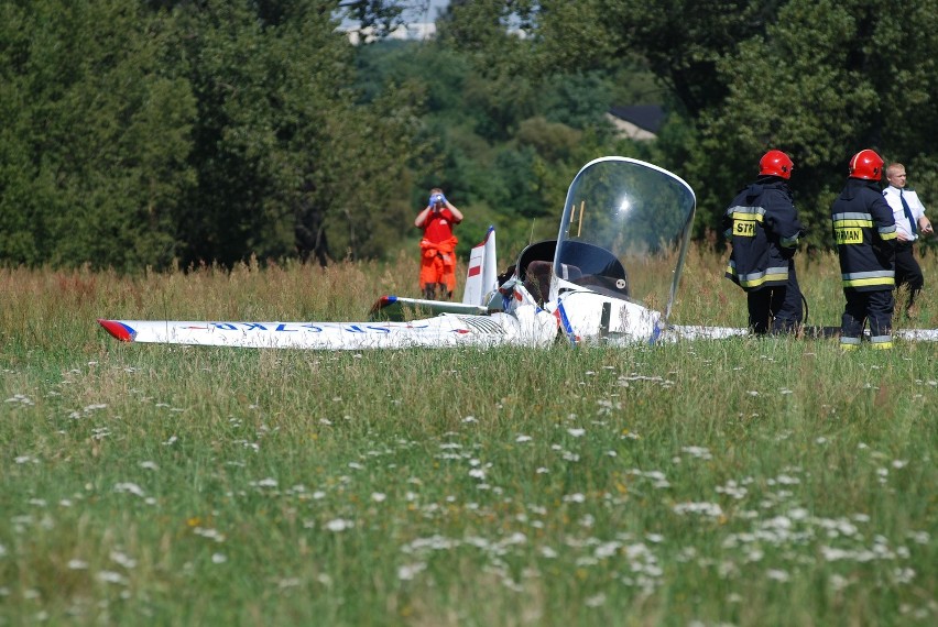 Na Lublinku rozbił się samolot sportowy - aktualizacja (FILM)