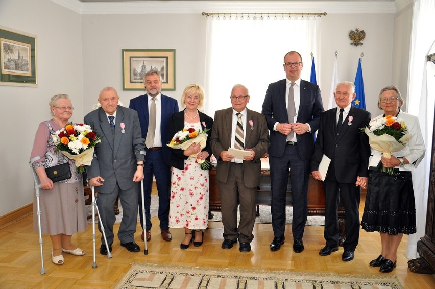 Złote gody trzech par małżeńskich z Przemyśla.