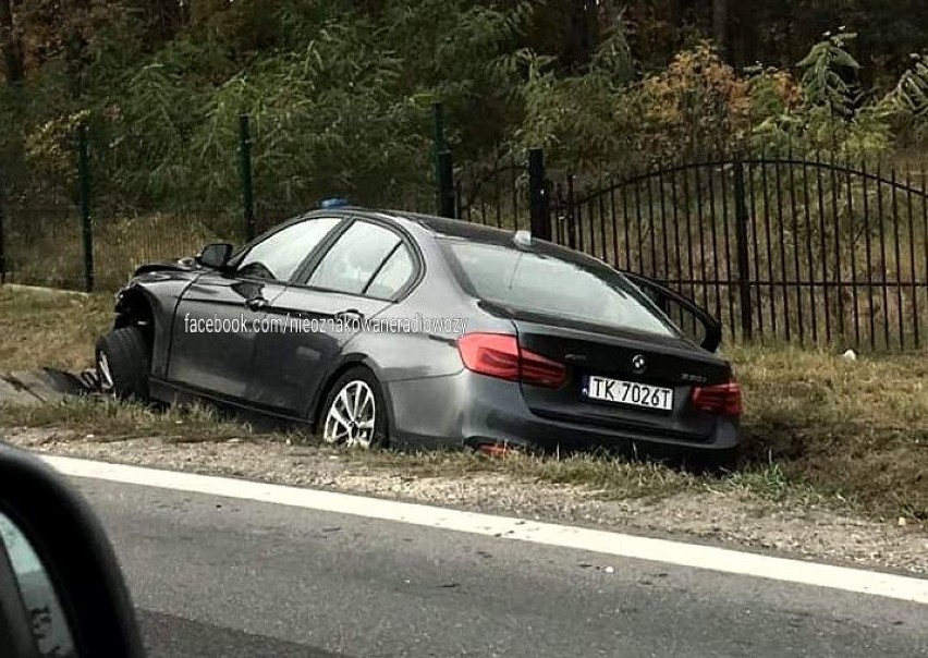 Kolizja w Brzezinach pod Kielcami