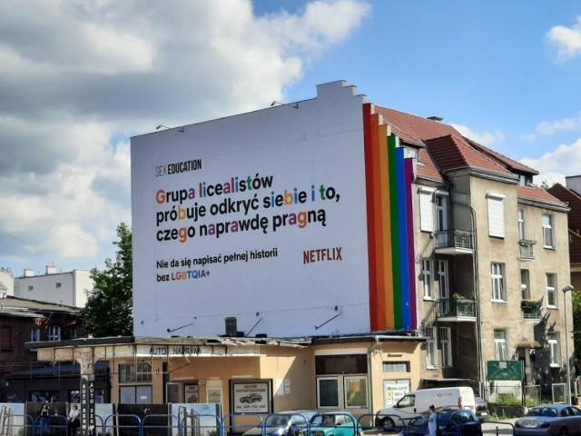 We Wrzeszczu pojawił się mural Netflixa wspierający mniejszości seksualne