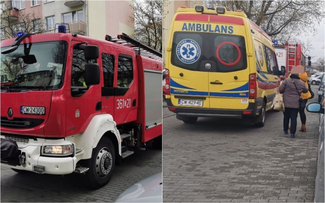 Kobieta uderzyła głową o beton na ulicy Hutniczej we Włocławku. Nie było wolnej karetki