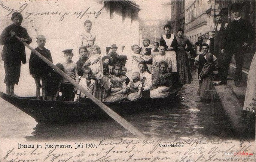 Powódź na Wyspie Słodowej - lipiec 1903 r.