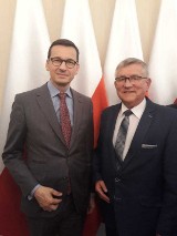 Marek Albrecht, wójt gminy Szczytniki spotkał się z premierem Mateuszem Morawieckim