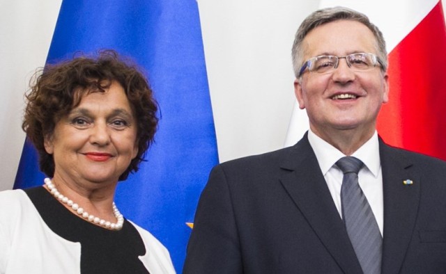 Janina Żagan w Warszawie spotkała się z prezydentem Bronisławem Komorowskim