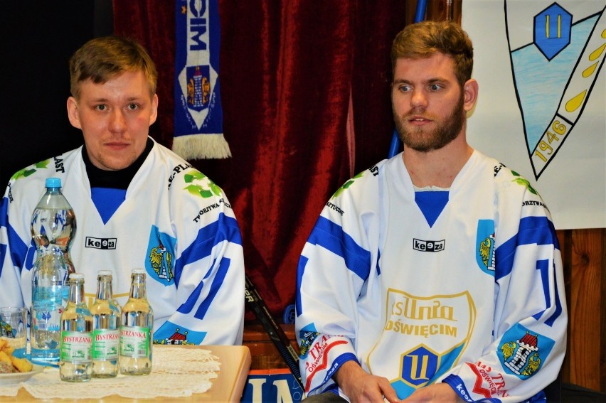 Hokej. Martin Przygodzki i Aleksiej Trandin spotkali się z młodymi fanami Unii Oświęcim