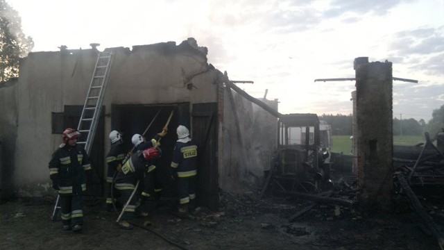 Pożar stodoły w miejscowości Synogać