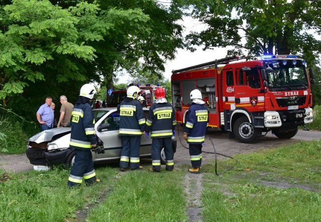 Wjechał samochodem w ogrodzenie