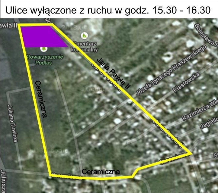 Bieg "Myszkowska Ósemka" 2013 utrudnienia drogowe