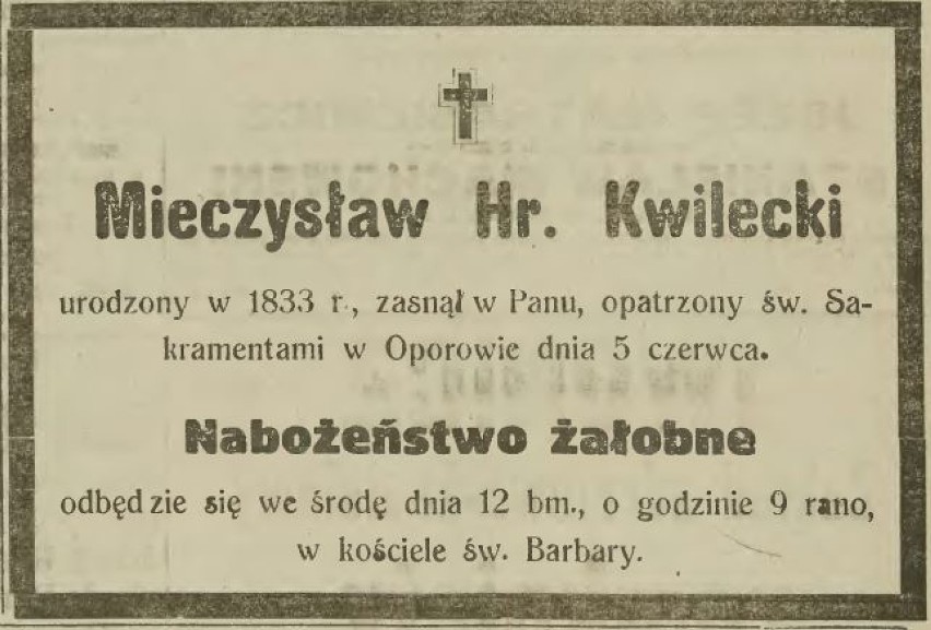 Nekrolog Ziemianin, 1918.06.16, R.69 nr 24.