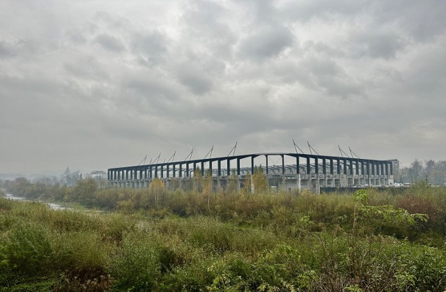 Stadion MKS Sandecja - stan aktualny na listopad 2023