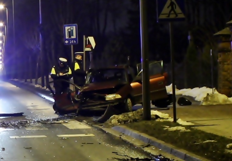 Wypadek na ul. Kościuszki w Mogilnie