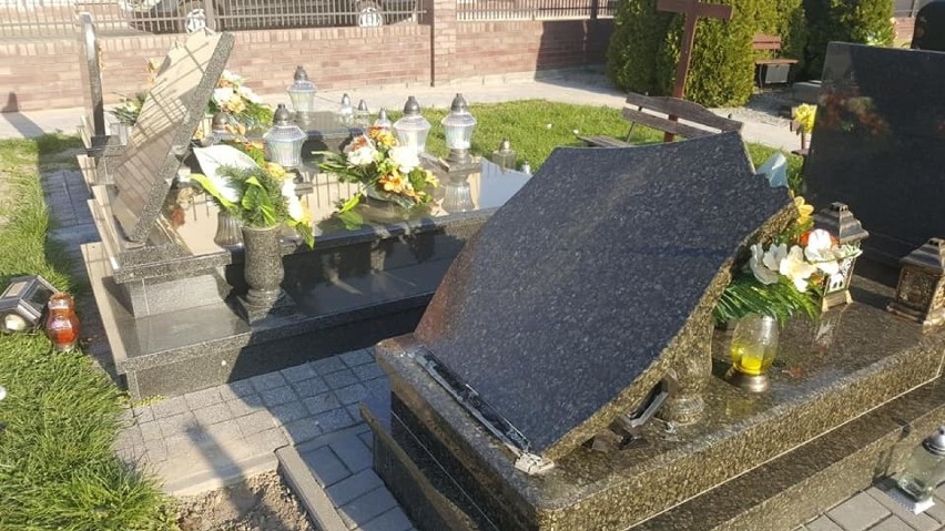 Ponad 30 grobów zdewastowanych na cmentarzu (ZDJĘCIA)