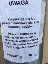 Podejrzane ogłoszenia rozklejane w Warszawie. Kolejna pułapka na starsze osoby?