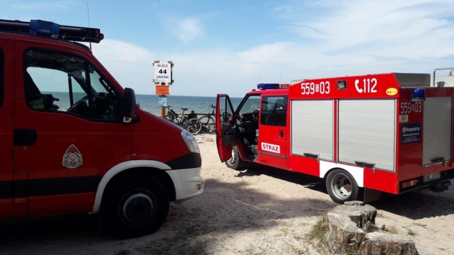 Poszukiwania dziecka w Lubiatowie na plaży