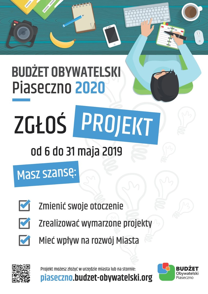 Piaseczno. Budżet Obywatelski 2020. Od 6 maja można zgłaszać...