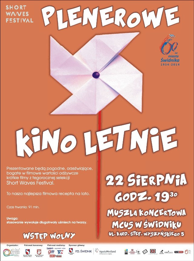 Miejski Ośrodek Kultury w Świdniku zaprasza na Plenerowe Kino Letnie