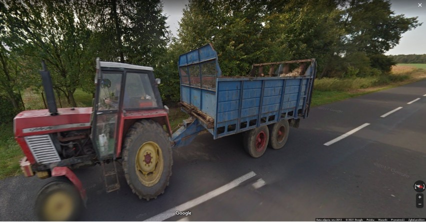Wioski pod Wągrowcem w obiektywie kamer Google Street View. Przyłapani mieszkańcy i goście 