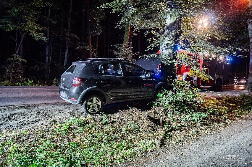Wypadek na trasie Wągrowiec- Durowo [ZDJĘCIA] 