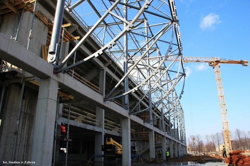 Budowa stadionu Górnika Zabrze: Elewacja zewnętrzna