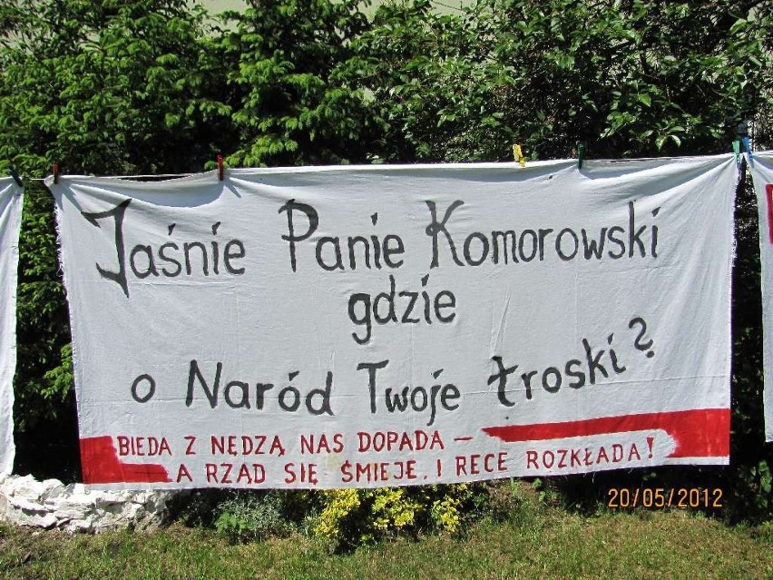Związkowcy z myszkowskiej Solidarności protestowali w Warszawie