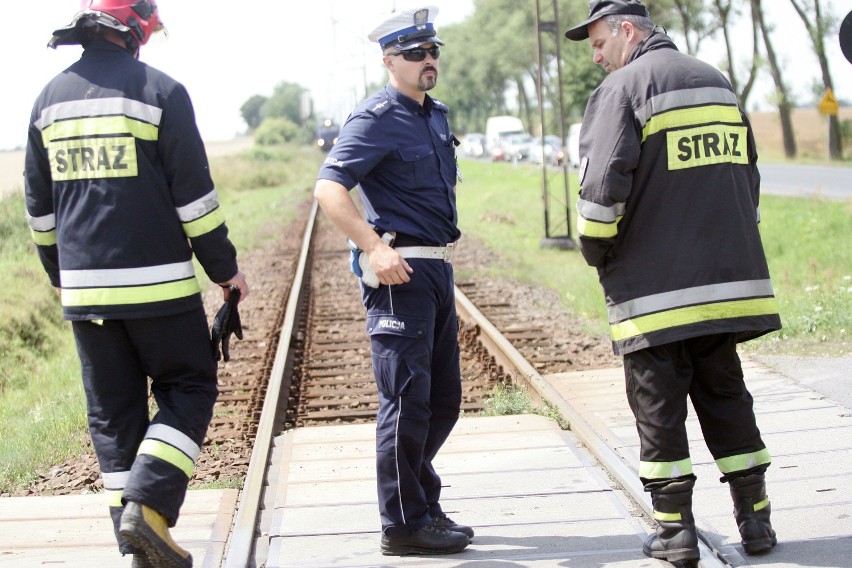 Wypadek na przejeździe kolejowym