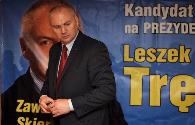 Leszek Trębski w swoim sztabie wyborczym