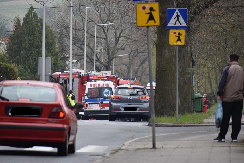 Na ulicy Piastów w Krośnie Odrzańskim zderzyły się dwa...