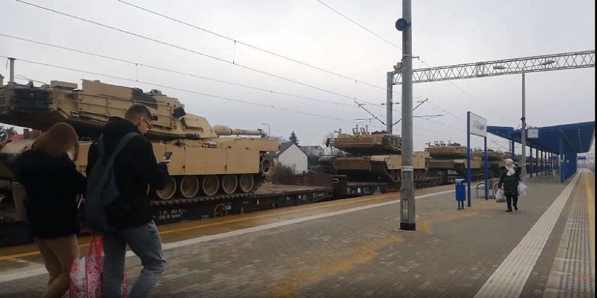 Amerykańskie czołgi Abrams w Kościanie