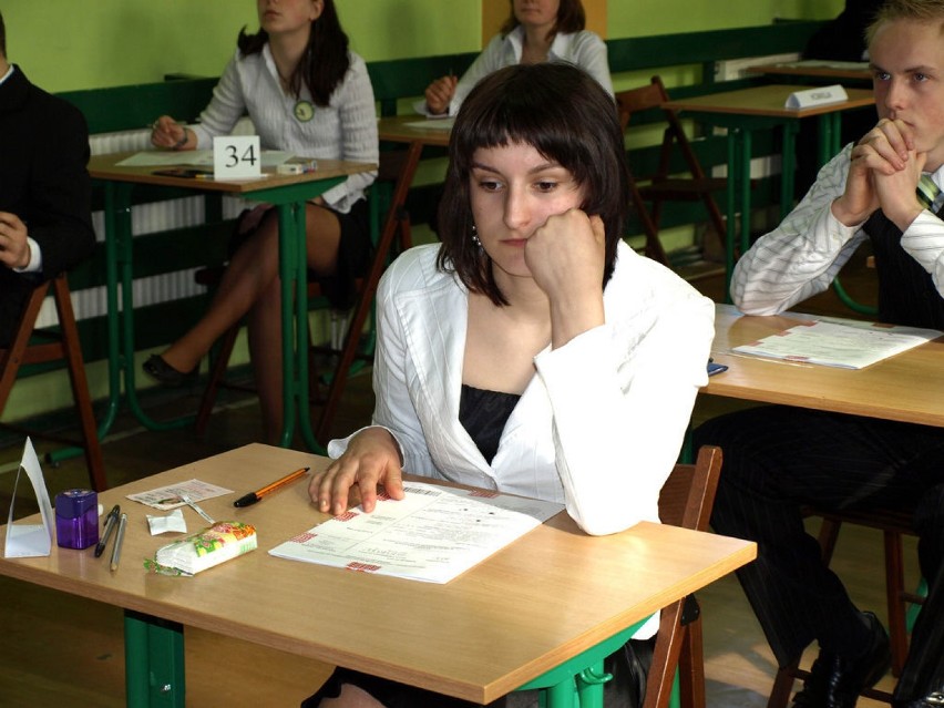 Egzamin w Lubinie.