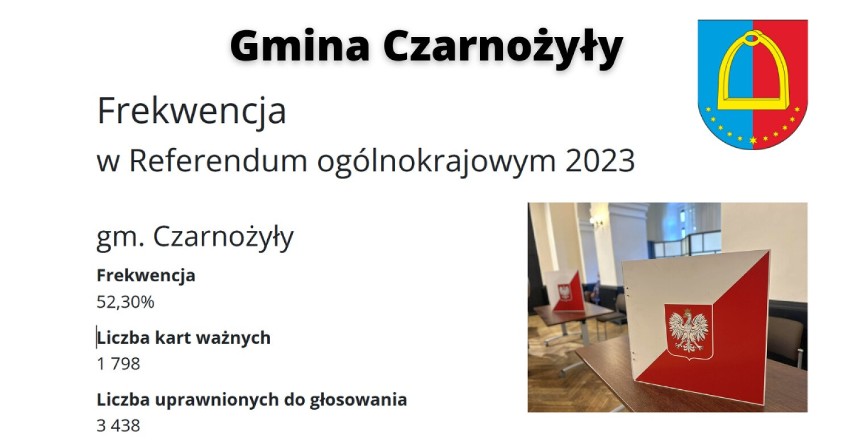 Referendum 2023 w powiecie wieluńskim. W niektórych gminach frekwencja przekroczyła 50 proc. 