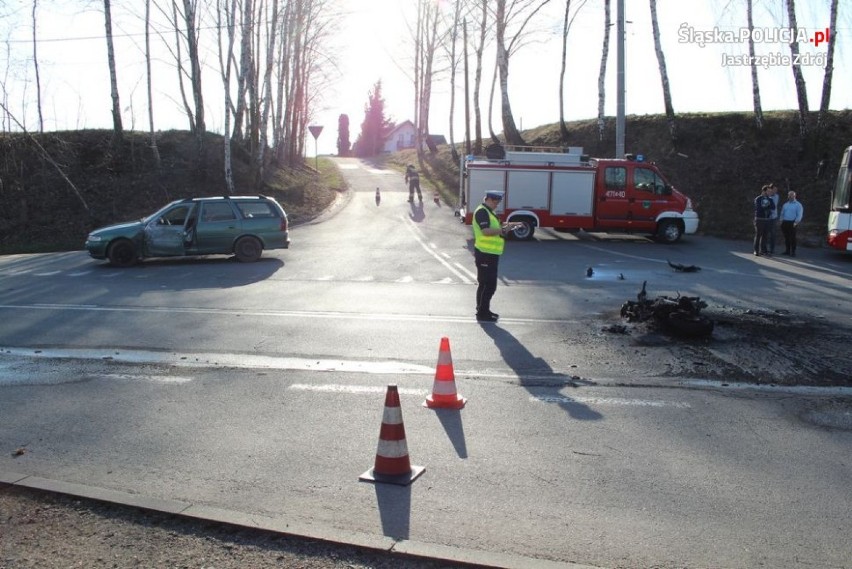 Makabryczny wypadek w Jastrzębiu: ratowaliśmy motocyklistę,...