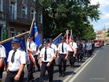 Tylu strażaków dawno nie było na ulicach Nowej Soli. Samochody gaśnicze jechały jeden za drugim 